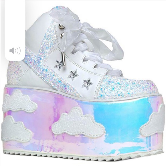 YRU Qozmo Sky Sky Cloud Platform Sneakers Shoes 6 - Picture 2 of 13